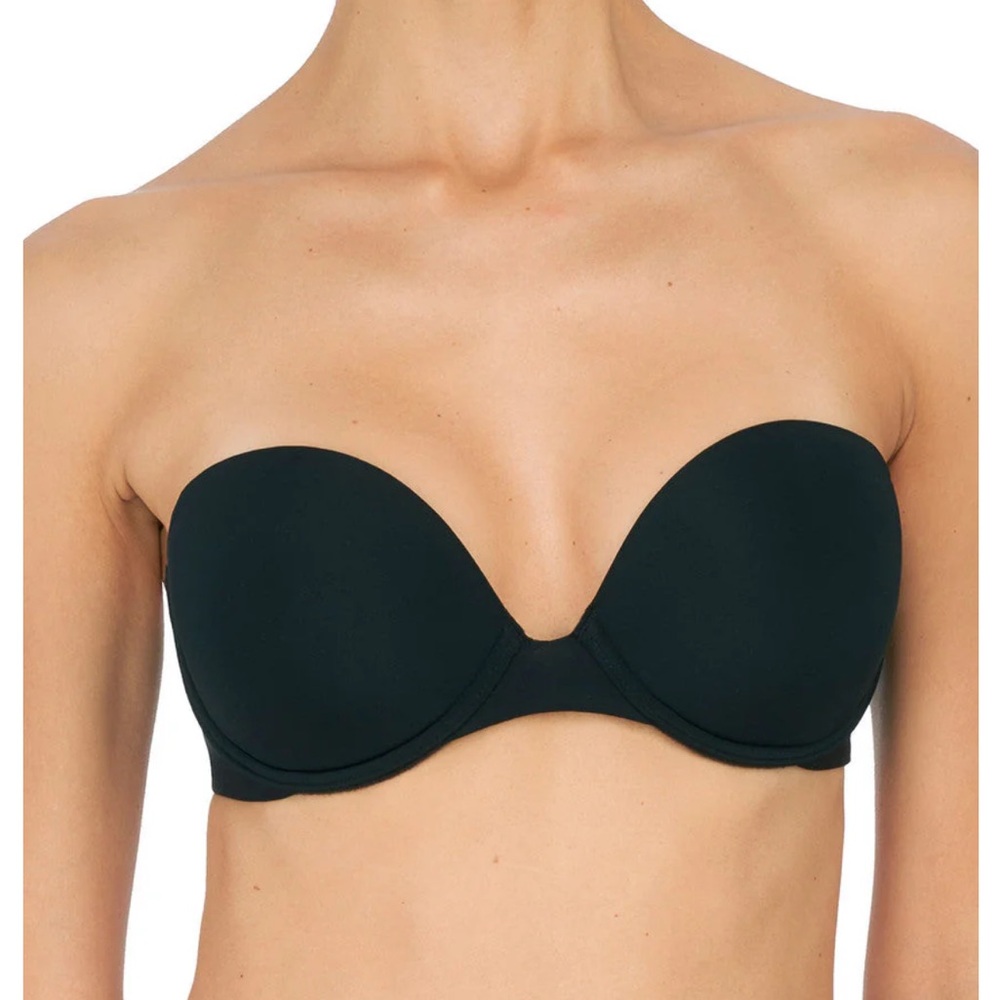 Natori minimalist Black Strapless Bra